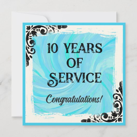 マイルストーン従業員周年記念賞 招待状 (正面)