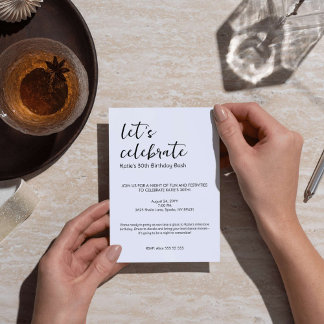 マイルストーン祝バースデータパーティー 招待状