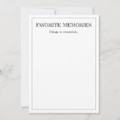 マイルストーン記念カード:ベビーの最初の休暇 案内状 (裏面)