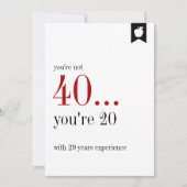 マイルストーン誕生日エクスペリエンス誕生日カード 招待状 (正面)