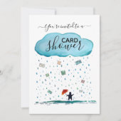 マイルストーン誕生日シャワーバイ メール カードシャワー 招待状 (正面)