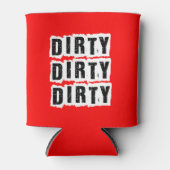 マイルストーン誕生日ダーティ汚れ30赤パーティー 缶クーラー (正面)