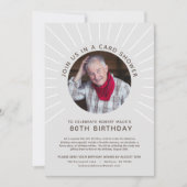 マイルストーン誕生日フォトカードシャワー招待状 招待状 (正面)