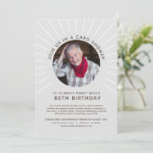 マイルストーン誕生日フォトカードシャワー招待状 招待状 (スタンド正面)