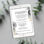 マイルストーン誕生日ブラック＆ゴールドカードシャワー 招待状