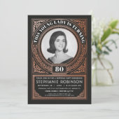 マイルストーン誕生日招待状フォトバラフォイル 招待状 (スタンド正面)