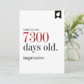 マイルストーン誕生日日古い誕生日カード 招待状 (スタンド正面)