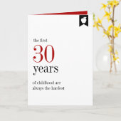 マイルストーン誕生日30th誕生日カード カード (黄色い花)