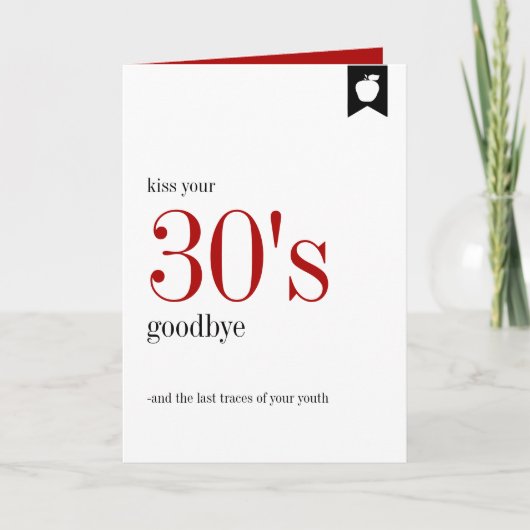 マイルストーン誕生日30th誕生日カード カード (正面)