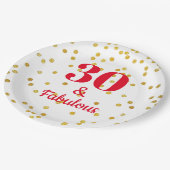 マイルストーン誕生日-紙プレート ペーパープレート (アングル)