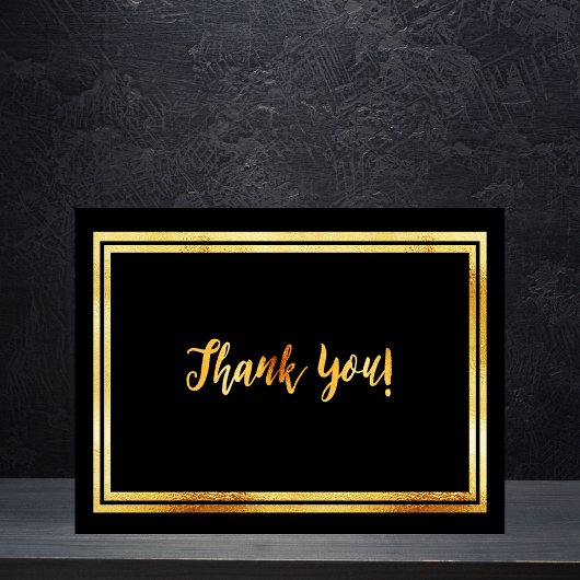 マイルストーン誕生日 黒金のお礼 ポストカード