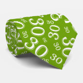 マイルストーン30乱数パターン（緑/白） ネクタイ (ロール)