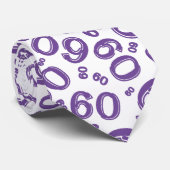 マイルストーン60乱数パターン紫/白 ネクタイ (ロール)