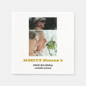 マイルストーン90th誕生日2の写真 スタンダードカクテルナプキン (正面)