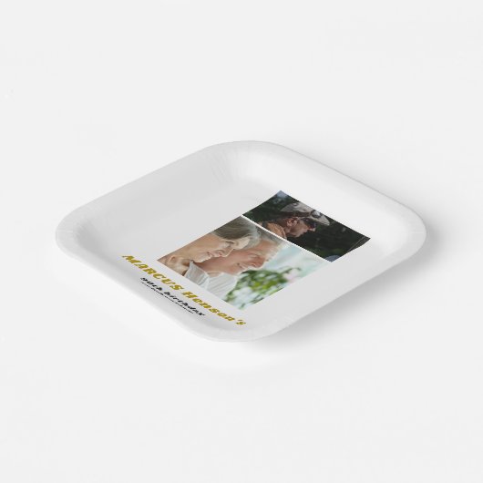 マイルストーン90th誕生日2の写真 ペーパープレート (傾斜あり)