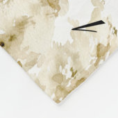 マイルストーン トロピカル ボーホー パンパス グラス アースカラー フリースブランケット (角)