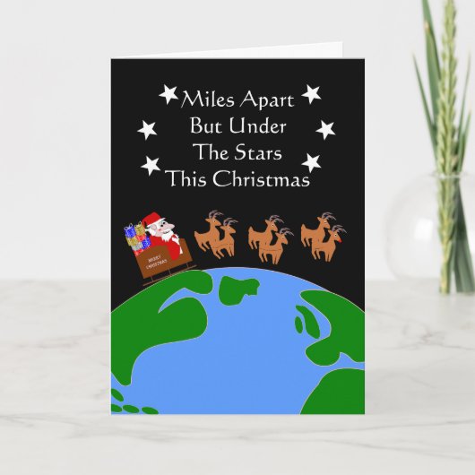 マイルス・クリスマスの向こう側のサンタ シーズンカード (正面)