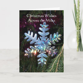 マイルス・クリスマスの雪の結晶 シーズンカード