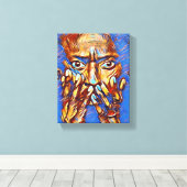 マイルス・デイビス「Kind of Blue」ストレッチされたキャンバス印刷 キャンバスプリント (インサイチュ (ウッドフロア))