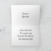 マイルズのカード越しにメリークリスマス シーズンカード (内部)