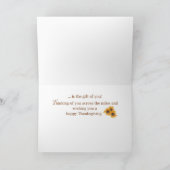 『マイルズの感謝祭のひ賛美まわり』 カード (内部)