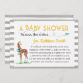 マイルズの赤ん坊のシャワーを渡って 招待状 (正面/裏面)