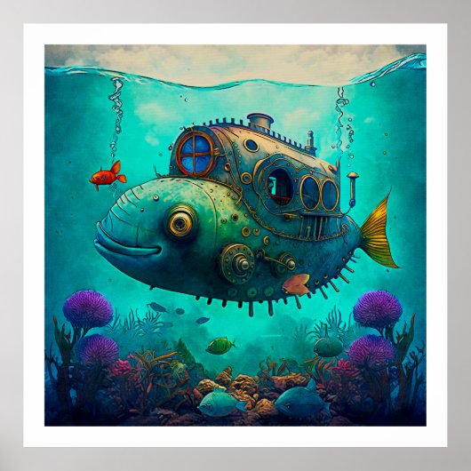 マイルズアンダーザシーアートイラストレーションポスター2 ポスター (正面)