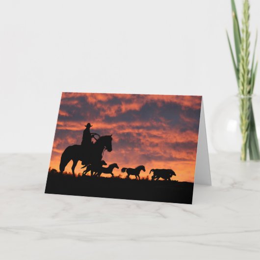 マイルズカウボーイ誕生日カード カード (正面)