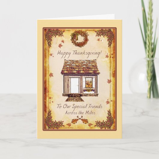 マイルズカードを越えた特別な友人の感謝祭 シーズンカード (正面)