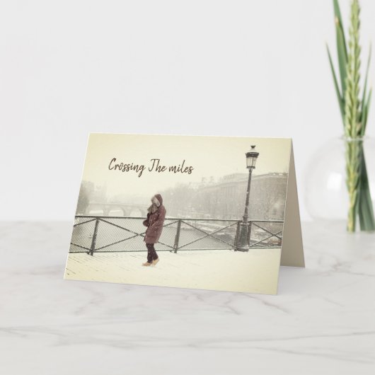 マイルズシーズングリーティングホリデーカードを渡る シーズンカード (正面)