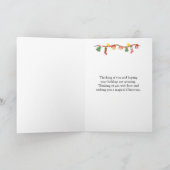 マイルズスノーグローブサンタそりクリスマス シーズンカード (内部)