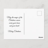 マイルズディアースノー葉書の向かいクリスマス ポストカード (裏面)