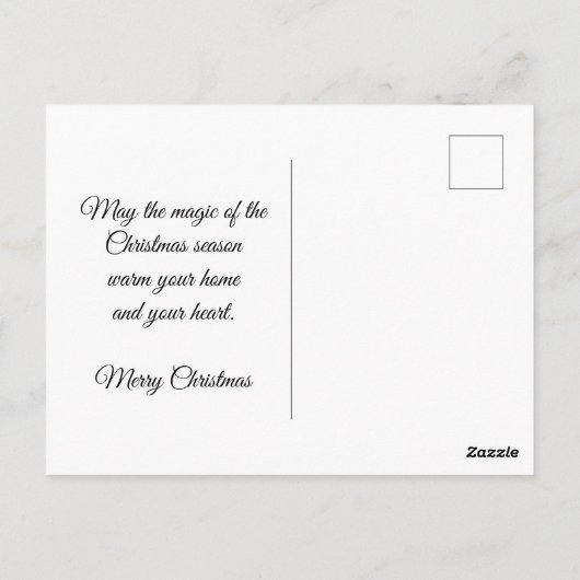 マイルズディアースノー葉書の向かいクリスマス ポストカード (裏面)