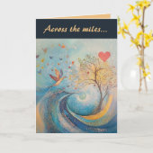 マイルズバレンタインデー全体で編集可能 カード (黄色い花)