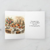 マイルズホリデーを越えた感謝祭 シーズンカード (内部)