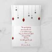 マイルズホリデーカードを渡って シーズンカード (内部)