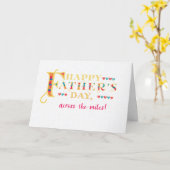 マイルズワードアートカードを渡る父の日 カード (黄色い花)