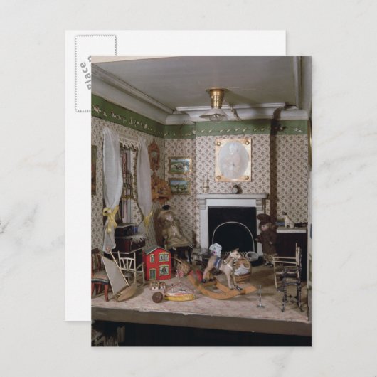 マイルズ恋しく思ハウスのおもちゃつき子供部屋, 1890 ポストカード (正面/裏面)