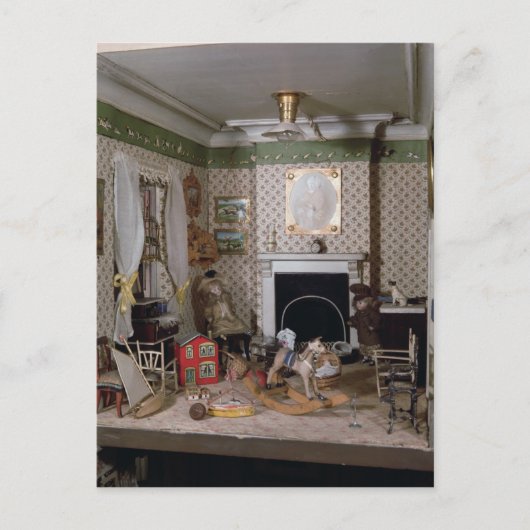 マイルズ恋しく思ハウスのおもちゃつき子供部屋, 1890 ポストカード (正面)