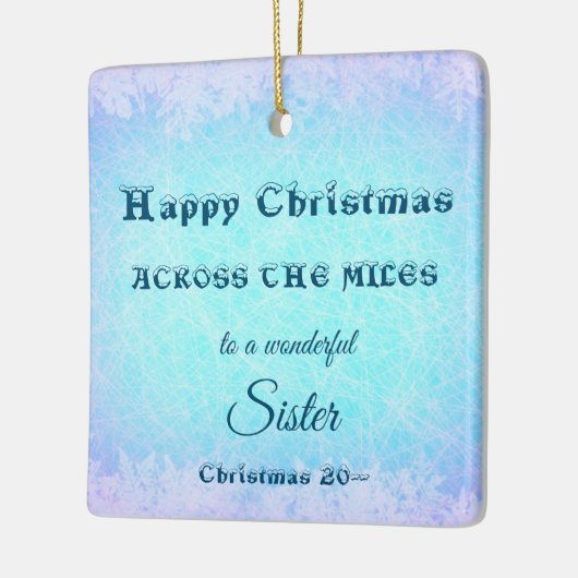 マイルズ・クリスマスの姉の向こうに セラミックオーナメント (左)