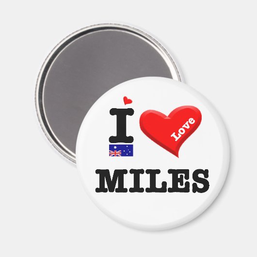 マイルズ – 大好き マグネット (正面/裏面)