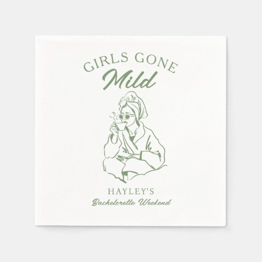 マイルドな乙女たち サージュグリーンの独身最後の夜 スタンダードカクテルナプキン (正面)