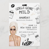 マイルドな大人のためのブライズウィークエンドスパの予定 招待状 (正面)