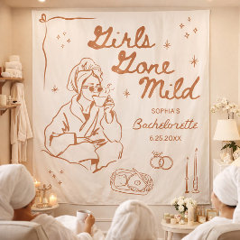 マイルドな大人の女の子 バチェロレッテパーティー タペストリーバナー タペストリー