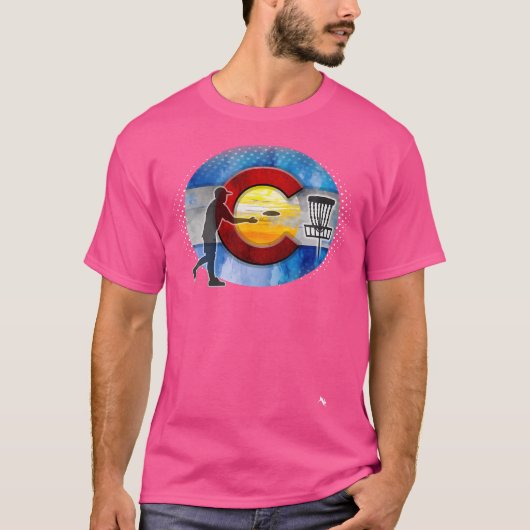 マイルハイコロラドディスクゴルフ Tシャツ (正面)