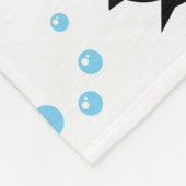 マイルパーソナライズされたストーンベビー月魚の泡 フリースブランケット (角)