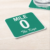 マイルマーカー0のラムランナーとモジトスのコースター スクエアペーパーコースター (アングル)