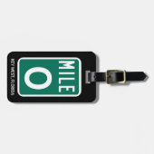 マイルマーカー0鍵西、フロリダ ラゲッジタグ (正面横)