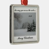 マイルメリーなクリスマスを渡って恋しく思うこと メタルオーナメント (右)