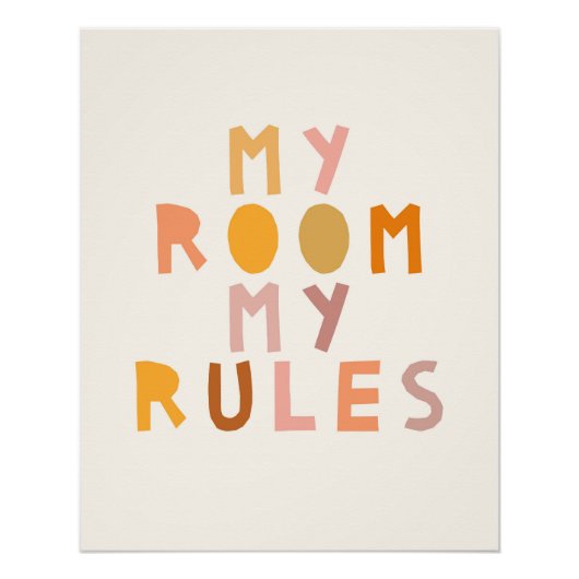 マイルームのルール ポスター (正面)